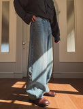 Wayne Stripe Balloon Denim Pants