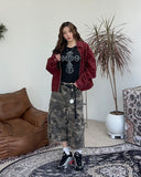 Off Dyeing Crop Work Jacket