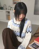 Uken Nordic Heart Cable Round Knit