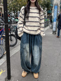 Peter Washing Balloon Cargo Denim Pants
