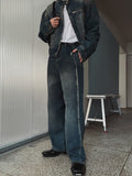 Ocean Wash Side Cut Denim Pants