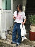LINE FADING STRAIGHT DENIM
