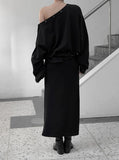 Tote Snap One-Shoulder Sweatshirt