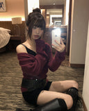 [MADE] Nuon Wrap Button Wool V-Neck Knit