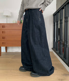 Renter Belt Denim Wide Pants