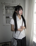 Mattia Double Button Short Sleeve Blouse