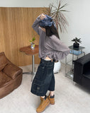Letty Strap Cargo Bermuda Denim