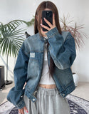 Le So Carpenter Patch Denim Jacket
