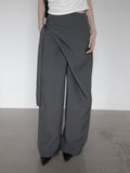 Blend Wrap Skirt Pants