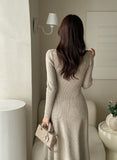 Mender Flare Knit Long One Piece