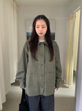 Tiol Cotton Collar Bomber Jacket