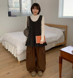 Rioki Pleats Sleeveless Knit One Piece