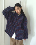 Unin Vintage Nordic Fleece-Two-Way Hood Zip-Up