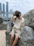 Summer Cool Boucle Collar Short Sleeve Long Ver