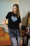 Rough Heart Crop Short Sleeve Tee