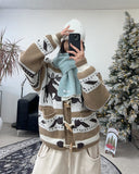 Bedin Nordic Toggle Knit Cardigan