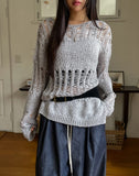 Happy Mix Net Slit Knit