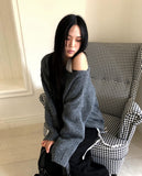 Deu round neck loose fit knit