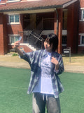 [unisex] Hanro Check Over Long Sleeve Shirt