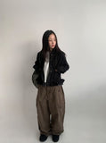 Lilpon Cargo Wide Balloon Pants