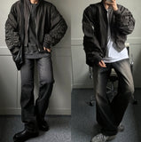 Crop shirring pilot jumper
