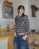 Lock Adjust Button Balloon Denim Pants