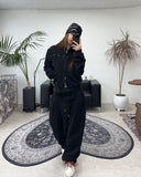 Tupel Rivet Crop Zip-Up