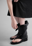 Open frame zip boots