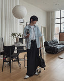Ampoule stripe half shirt
