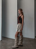 Pay corduroy line shorts