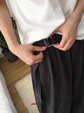 Chier Belt Set Cotton Wide Banding Pants