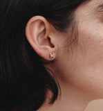 Aceh Silver(Y) Pave Post Earrings