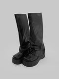 1129 Warm Platform Long Boots (6 cm)