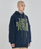 SALE★ Oversized (19)Slogan Wool Knit Hoodie