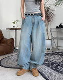 Leos Pintuck Balloon Denim Pants