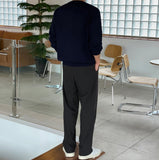 Dev one tuck semi-wide banding slacks