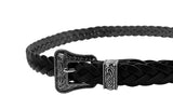 Western slim mesh belt