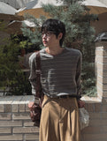 Hina Stripe V-neck Knit