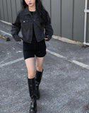 Porter Black Denim Jacket
