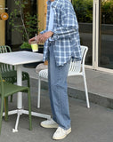 Four Season Stand Semi Wide Denim Pants