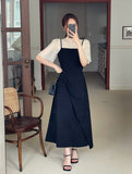 Elvi See-through Layered Half-Neck Blouse