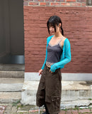 Kiu Slim Fit Rib Lace Sleeveless
