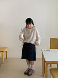 Oroi Denim Banding Midi Skirt