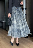 Deor Thuwal Banding Double Tulle Skirt