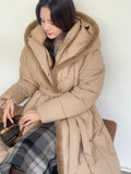 Diu Eco Fur Hood Long Padding (Belt Set)