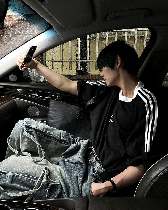 【COSYHARU】Reubeute Outside Track Short Sleeve Tee COSYHARU】Reubeute Outside Track Short Sleeve Tee (COSYHARU