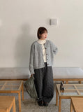 Hiyan Bokashi Round Knit Cardigan
