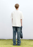 PINCH WIND SEMI WIDE DENIM PANTS