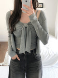 Simone Tie Ribbon Cardigan Set