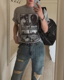 Break Damage Flare Denim Pants
